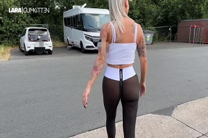 Lara Cumkitten – Bubble Butt Interest Whore Fucked On The A57 New Fast Fuck Leggings Examined