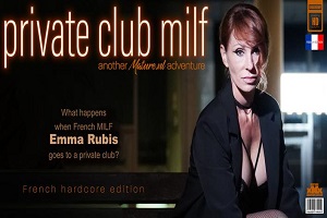 Emma Rubis – Emma Rubis is a sizzling French MILF that has hardcore intercourse with a youthful man in a personal membership