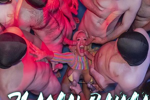 Rebecca Extra 21 Man Bukkake Cumshot