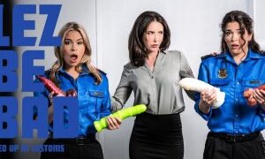 Casey Calvert, Victoria Voxxx & Nicole Aria – Tied Up At Customs