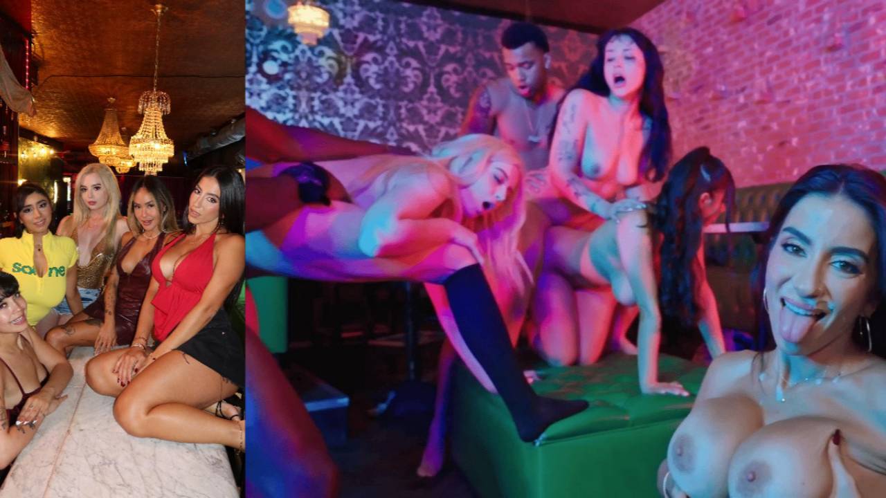 Lena the plug, Violet Myers, Beca Barbie, Linda Lan, Lawson jones, Victor Ray NEW NIght Membership Plug Speak Orgy