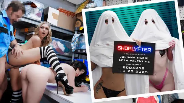 Juliana Marie & Lola Valentine – Case No. 8004268 – Their Ghost Sheets Received’t Disguise Their Tits A lot Longer