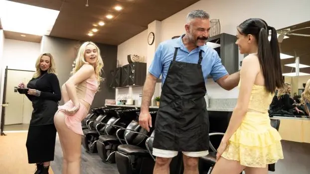 Selena Love & Khloe Kingsley – Hair Salon Intercourse