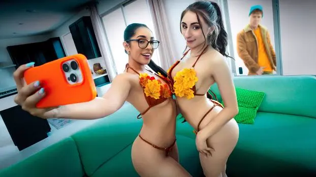 Madison Wilde & Penelope Kay – If We’re Nerdy Artful Stepsisters, Why Do You Maintain Staring At Our Autumn Bikinis?