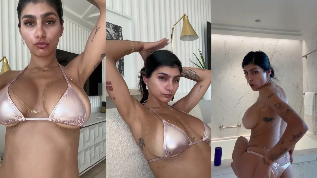 Mia Khalifa – Smoking Pot & Bare Bathe OnlyFans PPV