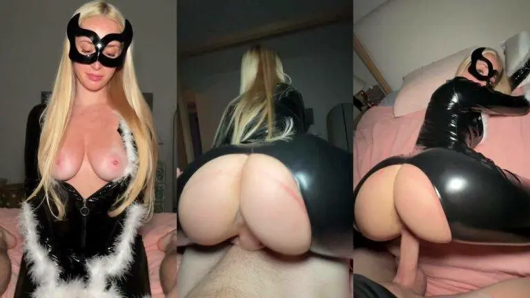 Madison Moores – Selfmade OnlyFans Sextape In Latex Cat Lady Costume Leak