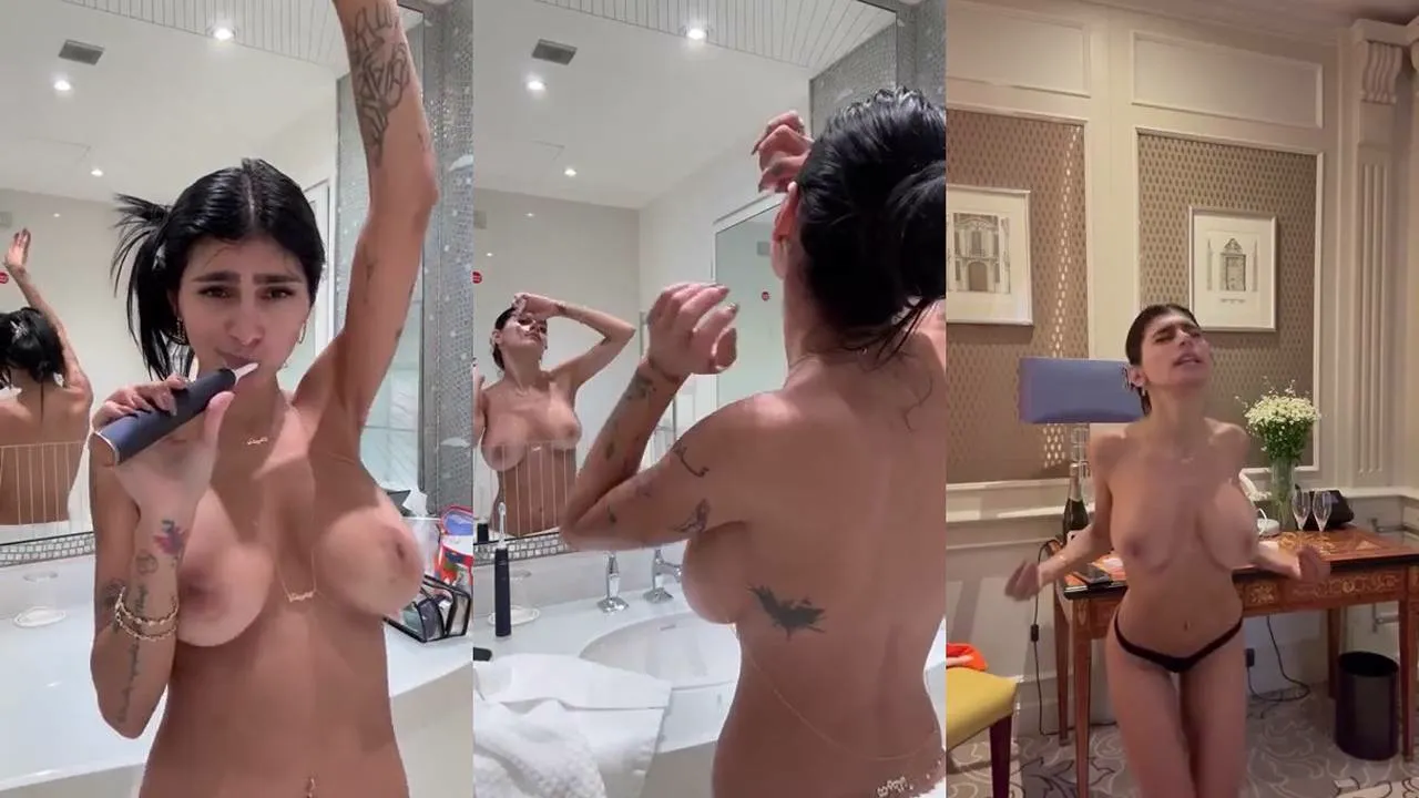 Mia Khalifa – Flaunts Her Boobs Throughout Morning Routine NEW Onlyfans Dwell OnlyFans Scene